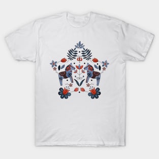 Scandinavian Folklore Dala Horse T-Shirt